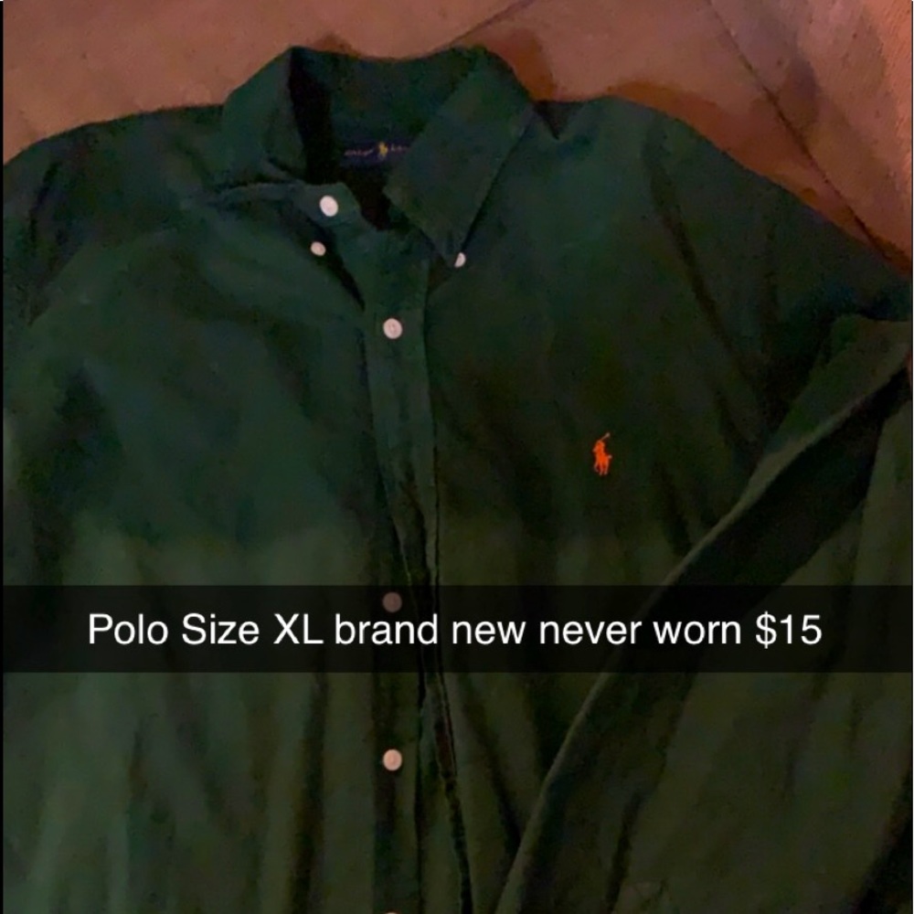 Men’s button down Polo